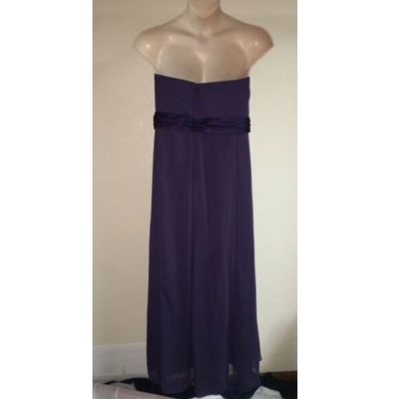 Davids Bridal Dress Strapless Lapis Size 2 NWT - Picture 4 of 4